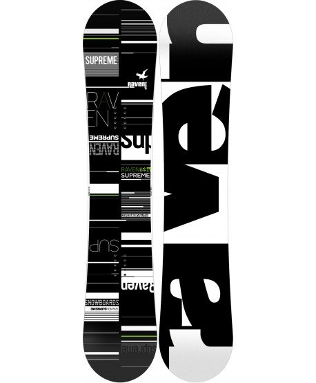 Snieglentės Raven Supreme Black/Green Snowboard 2020/2021 B