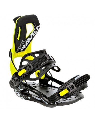 Snowboard bindings Raven FTM450 Multientry Lime L